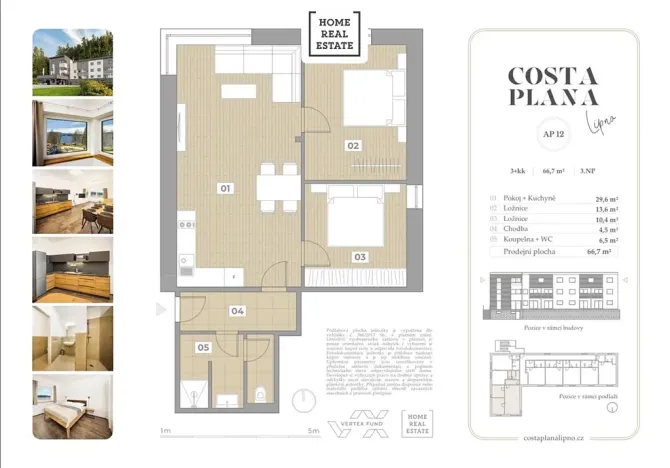 Prodej bytu 3+kk, Černá v Pošumaví, 67 m2