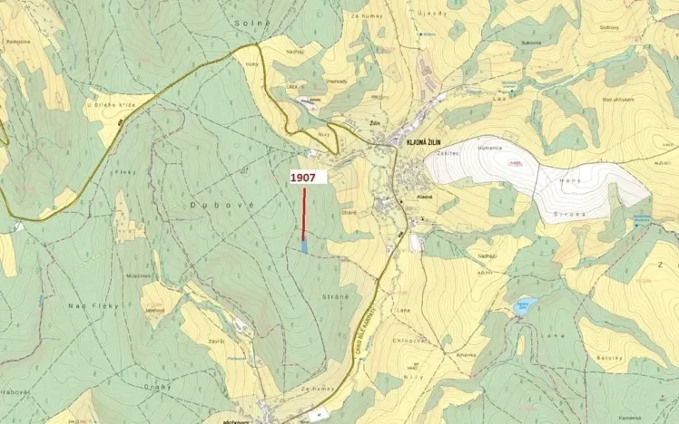 Dražba lesa, Luhačovice, 3147 m2