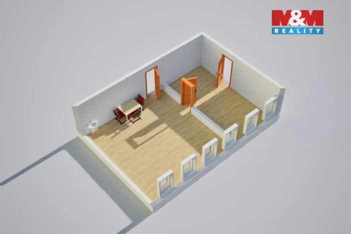 Pronájem kanceláře, Ústí nad Labem - Krásné Březno, Přístavní, 53 m2