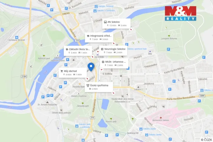 Prodej bytu 3+1, Sokolov, Rokycanova, 71 m2