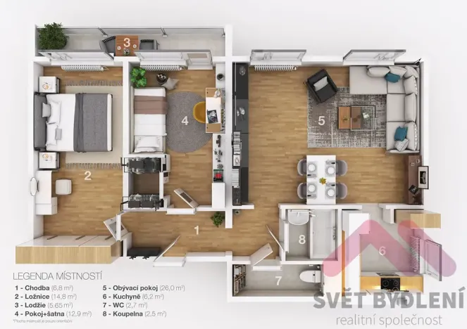 Prodej bytu 3+1, Praha - Troja, Písečná, 80 m2