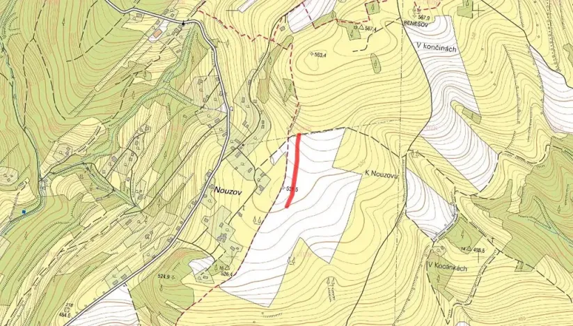 Prodej pole, Benešov u Semil, 2095 m2