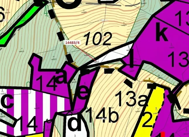 Dražba lesa, Hovězí, 173 m2