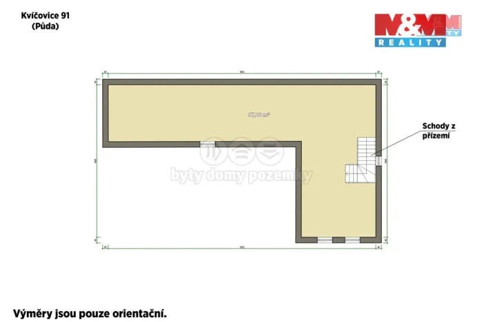 Prodej rodinného domu, Kvíčovice, 80 m2