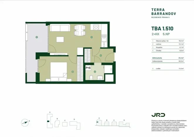 Prodej bytu 2+kk, Praha - Hlubočepy, Silurská, 45 m2