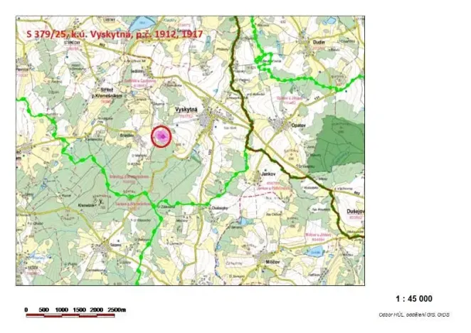 Prodej lesa, Vyskytná, 12390 m2