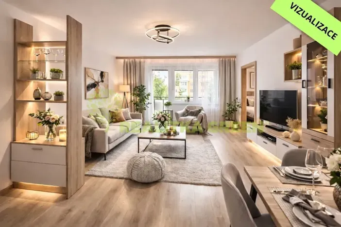 Prodej bytu 3+1, Vsetín, Luh, 64 m2