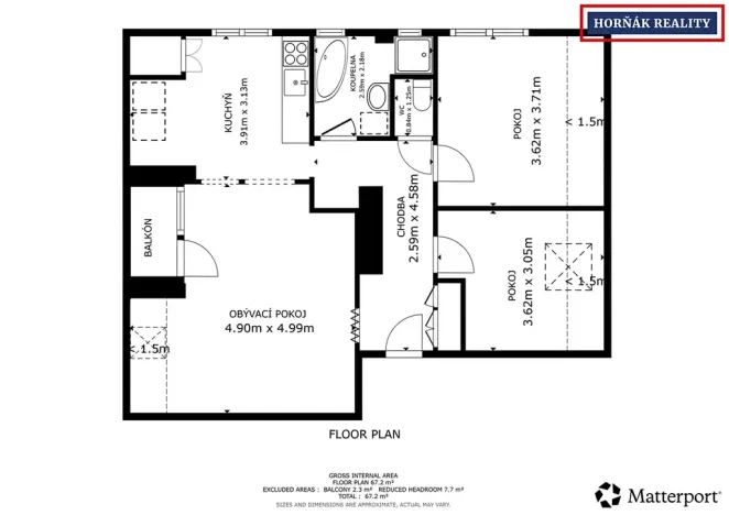 Prodej bytu 3+1, Pustiměř, 65 m2