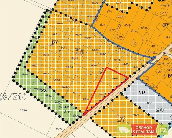 Prodej pozemku, Stolany, 2629 m2