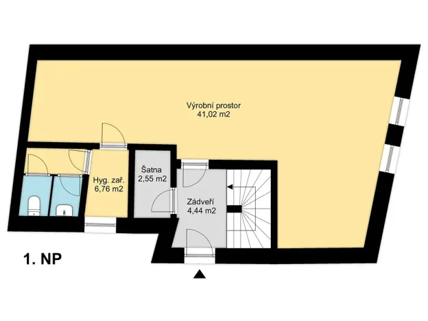 Pronájem výrobních prostor, Zlonín, Hlavní, 50 m2