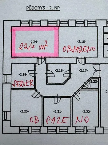 Pronájem kanceláře, Smržovka, Na Kopečku, 20 m2