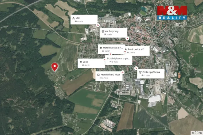 Prodej pozemku pro bydlení, Rokycany - Plzeňské Předměstí, 619 m2