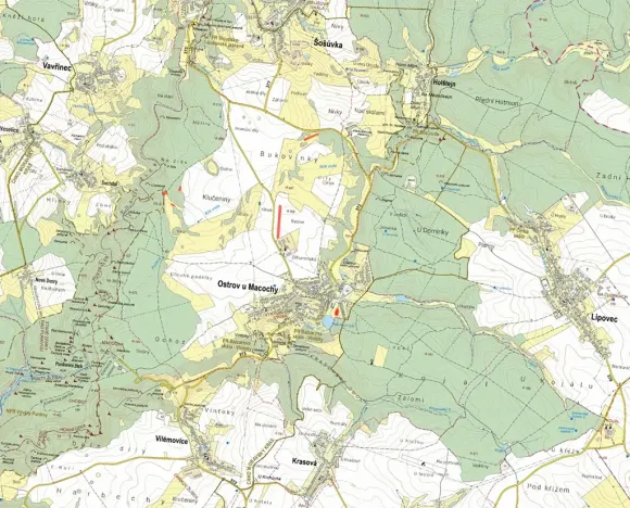 Prodej pole, Ostrov u Macochy, 5747 m2