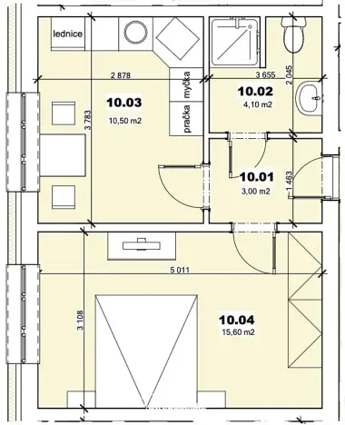 Prodej bytu 1+1, Mšené-lázně, Mládežnická, 33 m2