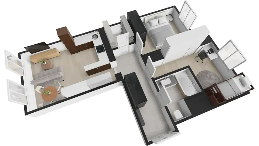 Prodej bytu 3+kk, Praha - Smíchov, Nádražní, 64 m2