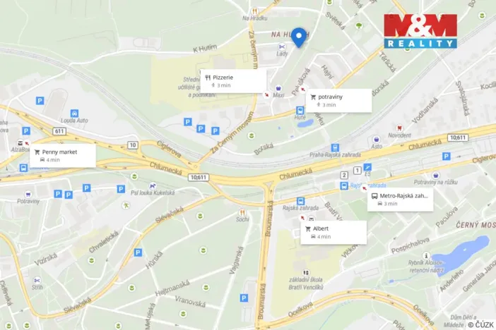 Pronájem bytu 2+kk, Praha - Kyje, Lipnická, 38 m2