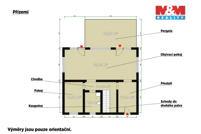 Prodej rodinného domu, Vodochody - Hoštice, Na Kopečku, 168 m2