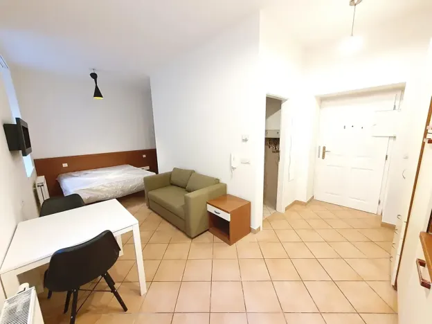 Pronájem bytu 1+kk, Praha - Smíchov, Plzeňská, 25 m2