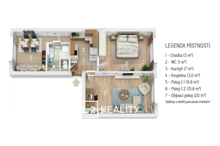 Prodej bytu 2+1, Třemošnice, 1. máje, 60 m2
