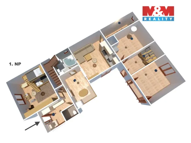 Prodej rodinného domu, Stádlec - Slavňovice, 60 m2