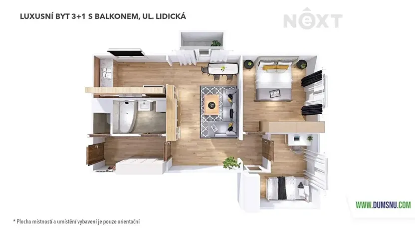 Pronájem bytu 3+1, Šumperk, Lidická, 60 m2