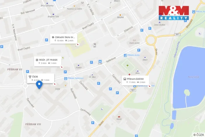 Pronájem bytu 3+kk, Příbram - Příbram VIII, Budovatelů, 55 m2