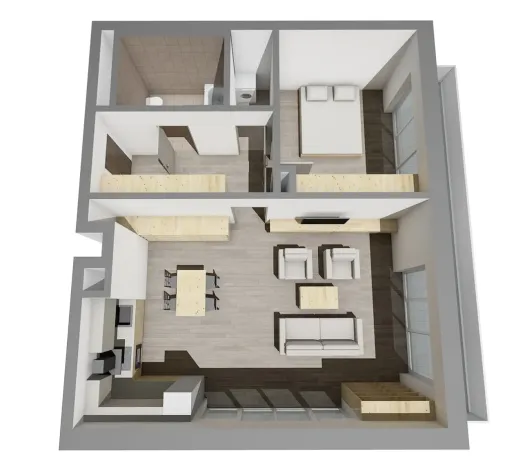 Pronájem bytu 2+kk, Praha - Hodkovičky, V náklích, 68 m2