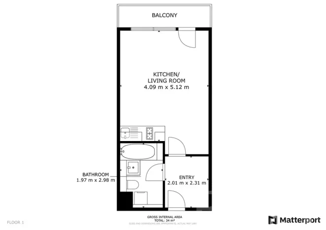 Pronájem bytu 1+kk, Praha - Stodůlky, náměstí Junkových, 32 m2
