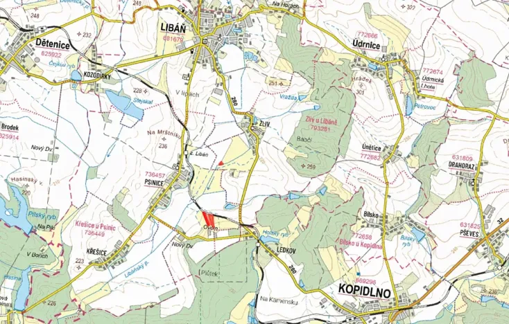 Prodej louky, Libáň, 6962 m2