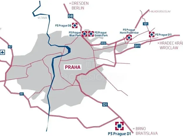 Pronájem skladu, Strančice, 23569 m2