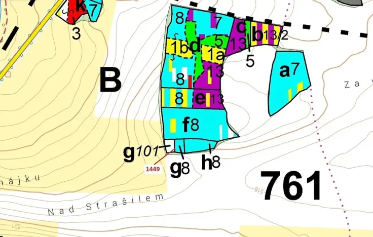 Dražba lesa, Hradiště, 638 m2