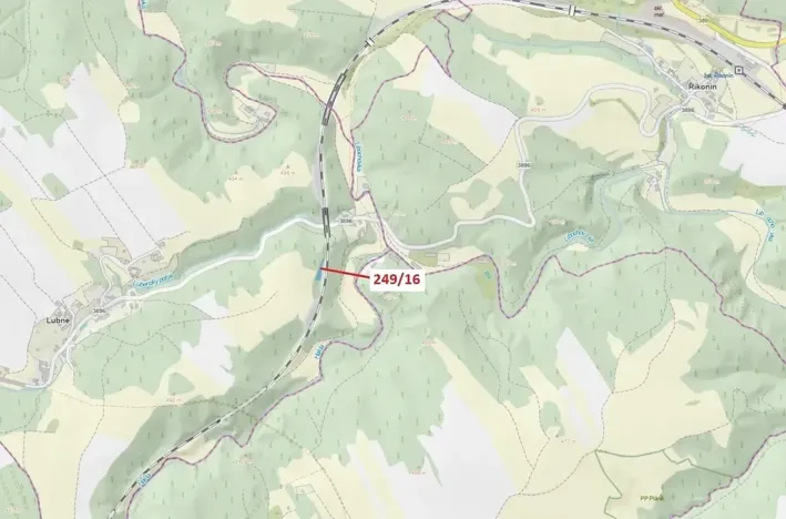 Dražba lesa, Lubné, 802 m2