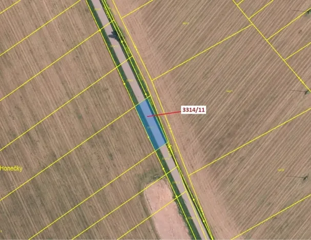 Dražba pozemku, Březník, 488 m2