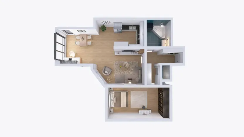 Pronájem bytu 2+kk, Zábřeh, Na Výsluní, 60 m2