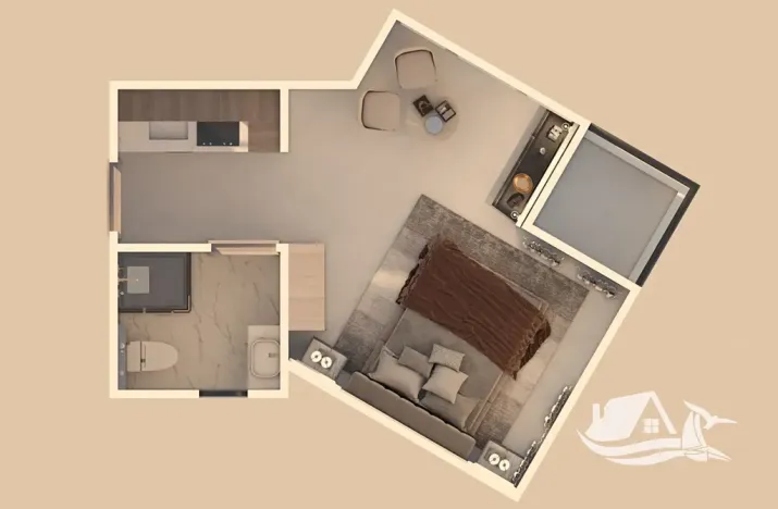 Prodej bytu 1+kk, Hurghada, Egypt, 32 m2