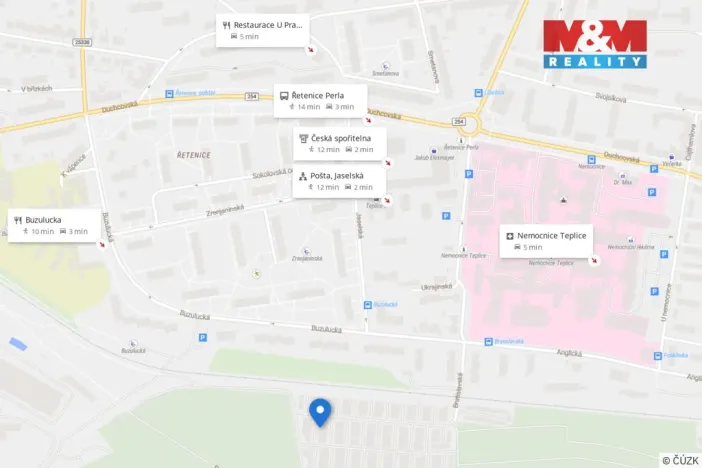 Prodej garáže, Teplice, Bratislavská, 21 m2