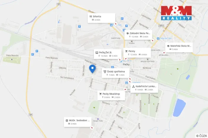 Pronájem bytu 2+kk, Pečky, Žerotínova, 46 m2