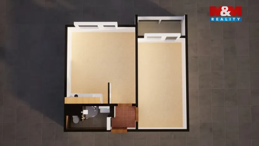 Prodej bytu 2+kk, Děčín - Děčín XXXII-Boletice nad Labem, Čsl. partyzánů, 41 m2