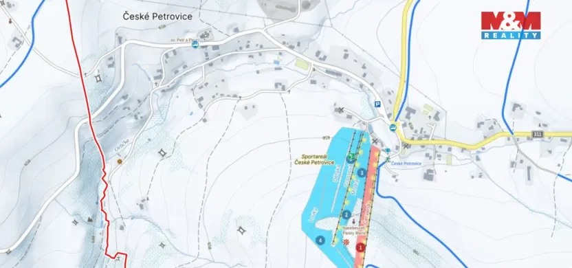 Prodej pozemku pro bydlení, České Petrovice, 1704 m2