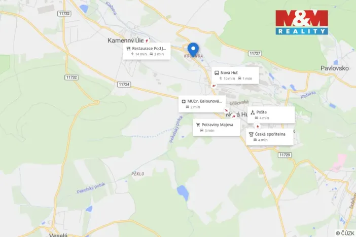 Pronájem kanceláře, Kamenný Újezd - Kocanda, 18 m2