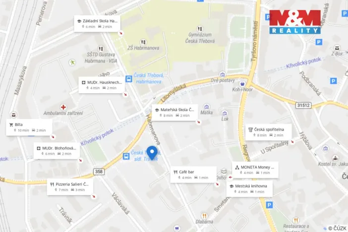 Pronájem bytu 3+1, Česká Třebová, Habrmanova, 79 m2