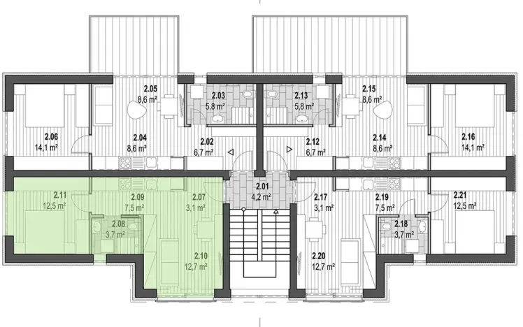 Prodej bytu 2+kk, Kunčice nad Labem, 40 m2