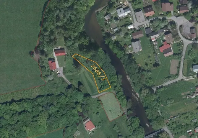 Prodej pozemku, Návsí, 1001 m2