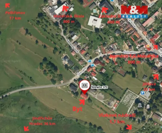 Prodej bytu 2+1, Horní Cerekev, Štítného, 62 m2