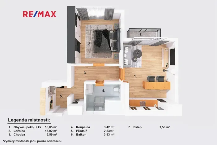Pronájem bytu 2+kk, Nová Bystřice, Rybní, 41 m2
