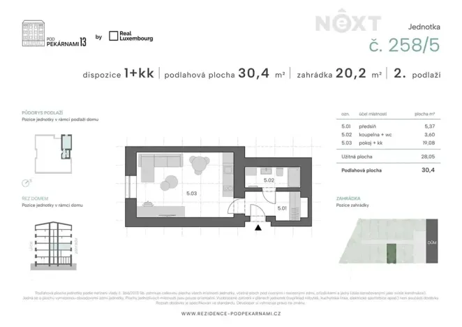 Prodej bytu 1+kk, Praha - Vysočany, Pod pekárnami, 31 m2