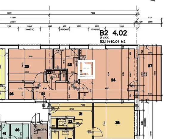 Prodej bytu 2+kk, Olomouc, Topolová, 55 m2