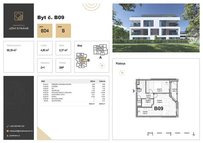 Prodej bytu 2+1, Olomouc, Leopolda Pospíšila, 56 m2