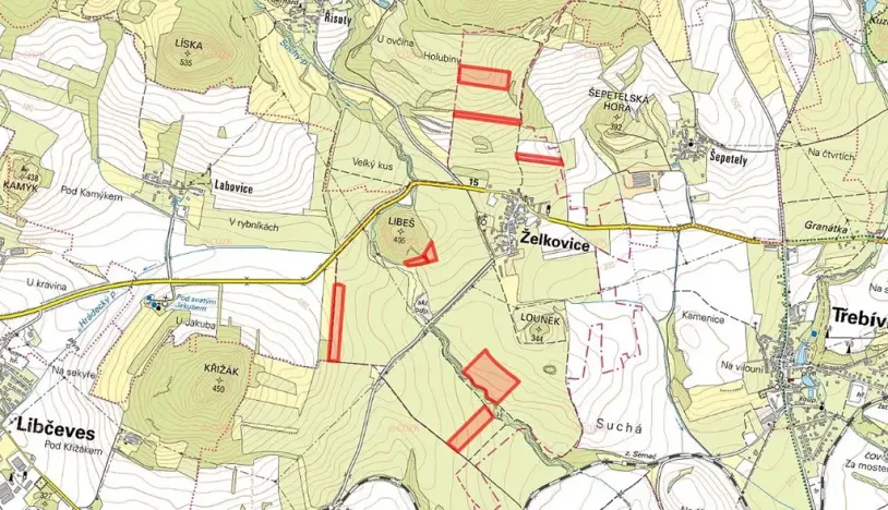 Prodej sadu/vinice, Želkovice, 133318 m2