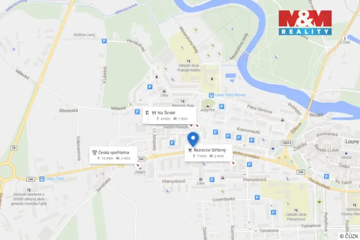 Pronájem bytu 2+1, Louny, Slovenského národního povstání, 65 m2